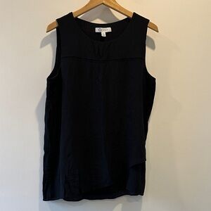 Black Sleeveless Scoop Neck Camisole